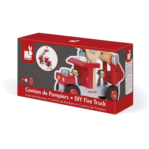 Ігровий набір 2в1 Janod Пожежна машина з інструментами (J06498)