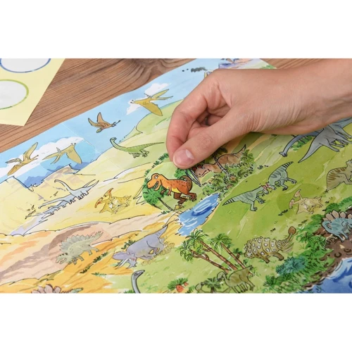 Набор переводных наклеек Scribble Down с онлайн приложением Динозавры, А4