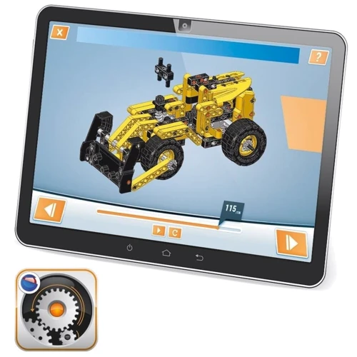 Конструктор 10 в 1 Clementoni Bulldozer серия Science & Play 200 деталей (8005125173747) фото 5