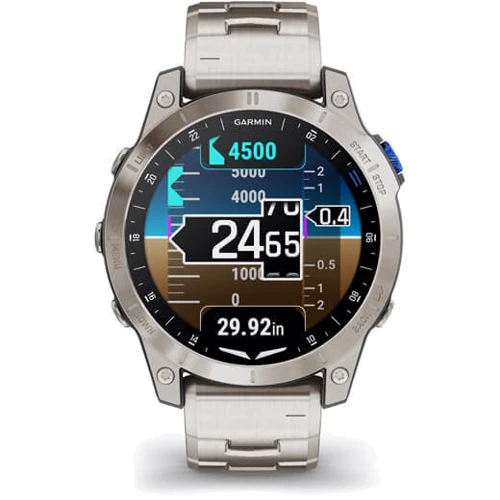 Смарт-часы Garmin D2 Mach 1 Aviator Smartwatch with Vented Titanium Bracelet (010-02582-51) фото 10