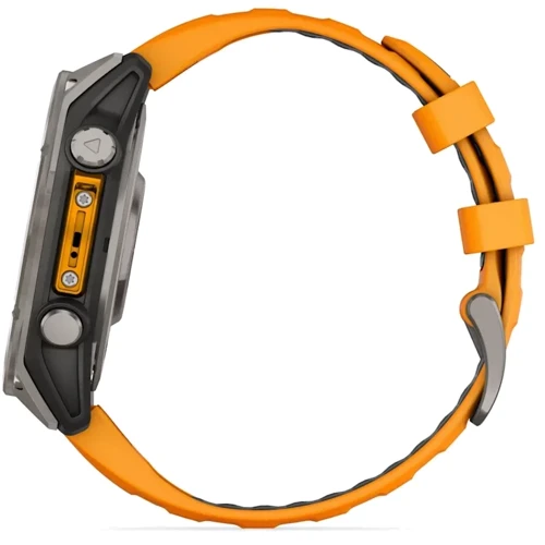 Смарт-часы Garmin Fenix 8 AMOLED 47mm Sapphire Titanium with Spark Orange/Graphite Silicone Band (010-02904-11) фото 12