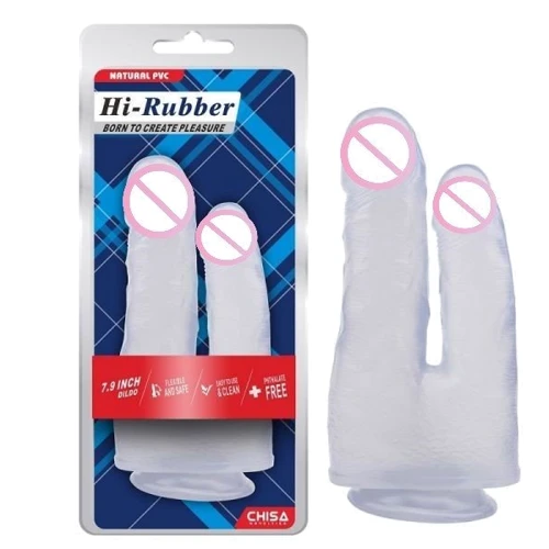Фаллоимитатор двойной CHISA 7.9 Inch Dildo Clear