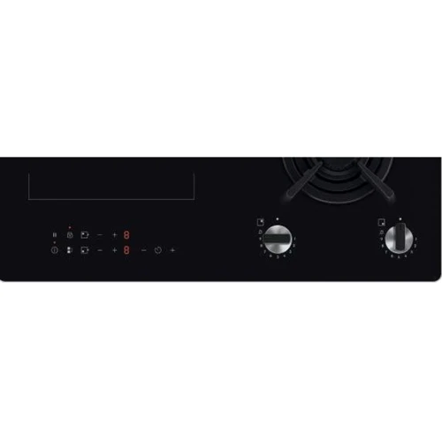 Варочная поверхность Electrolux KDI641723K: Расположение панели спереди