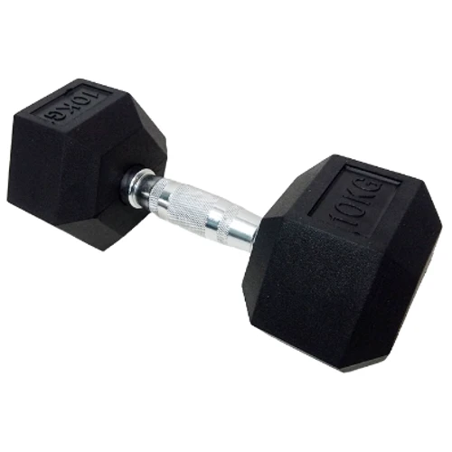 Гантель Housefit DD 6442-10 шестигранна обрезиненная 10кг