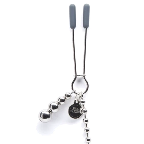 Зажимы для сосков Fifty Shades Darker Проси пощады с цепочкой