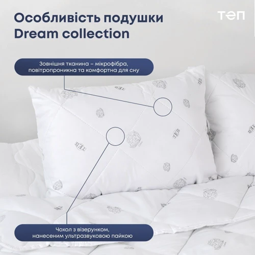 Подушка ТЕП Dream Collection Cotton 50х70 см (4820185679008): Тип Антиаллергенная подушка