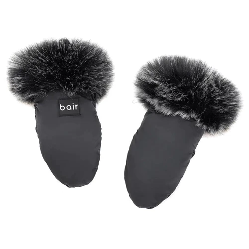 Варежки для коляски Bair Northmuff черные 25х12 см