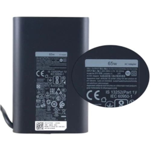 Зарядний пристрій Dell 65W Oval 20V Type-C HA65NM170 (A40243): Напруга 20V