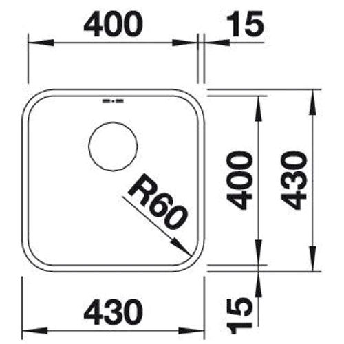 Blanco Supra 400-u 518201