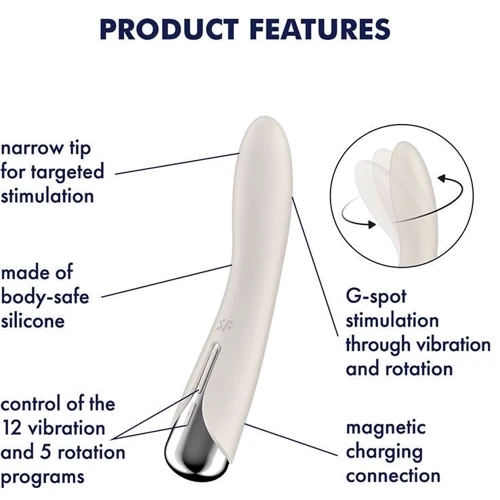 Вибратор Satisfyer Spinning Vibe 1 Beige