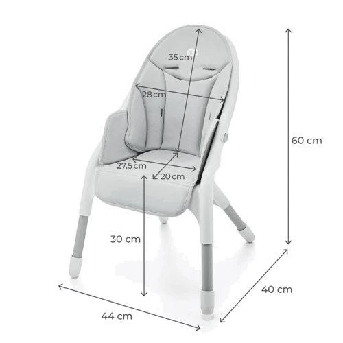 Стульчик для кормления Kinderkraft Dinnly Grey (KHDINN00LGR0000) фото 14