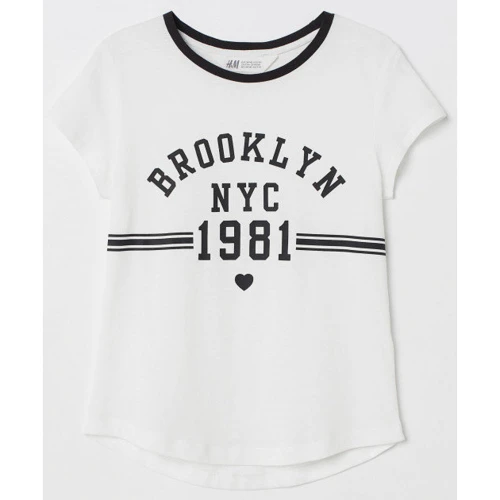 Футболка H & M 6941319 134-140 см біла