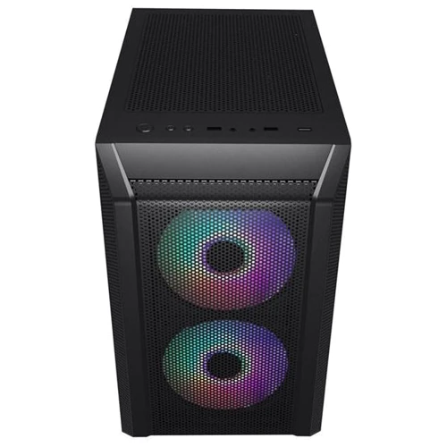 Корпус 1STPLAYER D3-3F2-PLUS Black: Типоразмер Mini-Tower