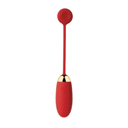 Svakom Ella Vibrating Egg Red виброяйцо, 21.5х3.3 см
