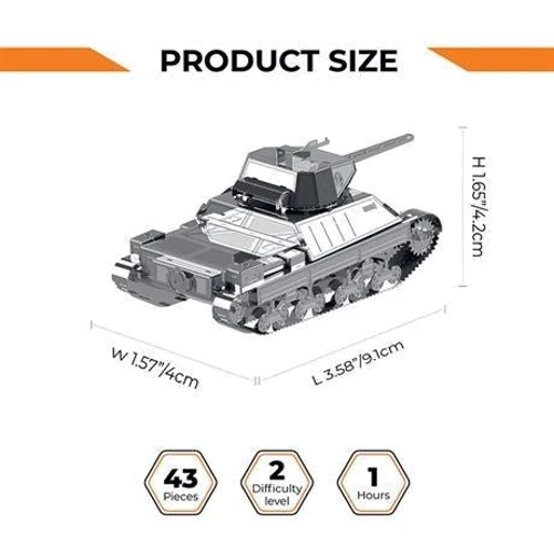 Коллекционная модель-конструктор Metal Time P 26/40 танк World of Tanks (MT062): Рекомендуемый возраст от 12 и старше