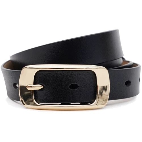 Женский ремень Borsa Leather черный (CV1ZK015-goldblack)