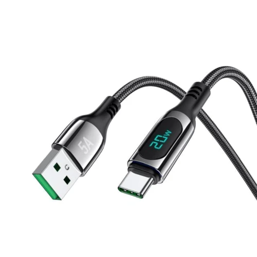 Кабель Hoco USB Cable to USB-C S51 5A 1.2m Black