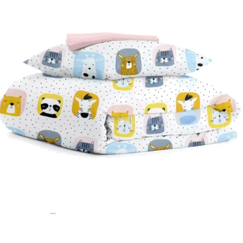 Комплект детского постельного белья Cosas Animals Color Rose (4822052078631): Тип постельный комплект