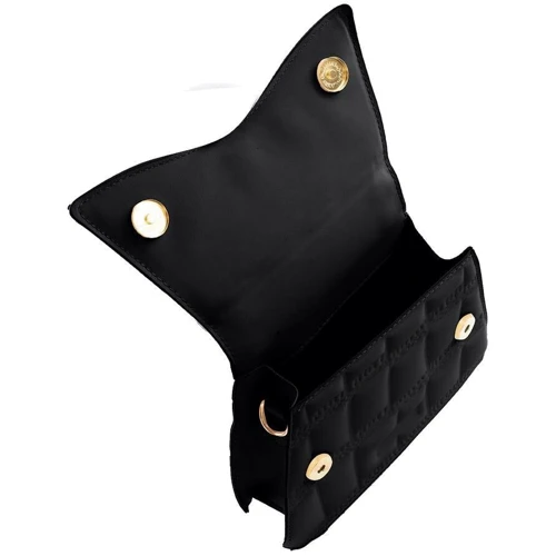 Женская сумка-сэтчел Valiria Fashion черная (5DETAA9245-black): Фактура Стеганая, Гладкая