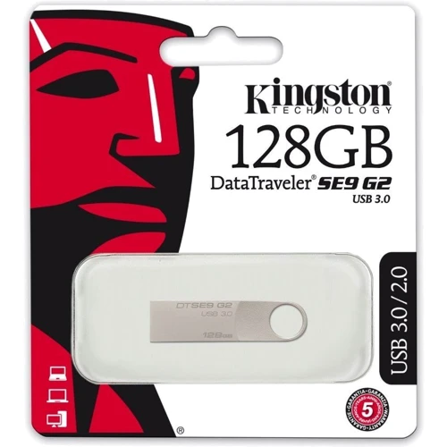 USB-флешка Kingston 128GB DataTraveler SE9H G2 USB 3.0 Silver (DTSE9G2/128GB): Максимальная скорость записи, МБ/с 15