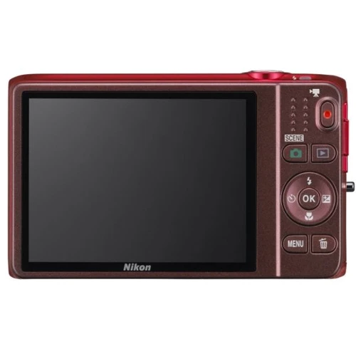 Nikon Coolpix S6500 Red: Оптический зум 12x