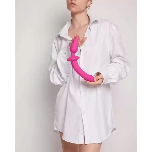 Анальная пробка с дилдо Strap-On-Me Switch Plug-In Semi-Realistic Dildo Fuchsia - L