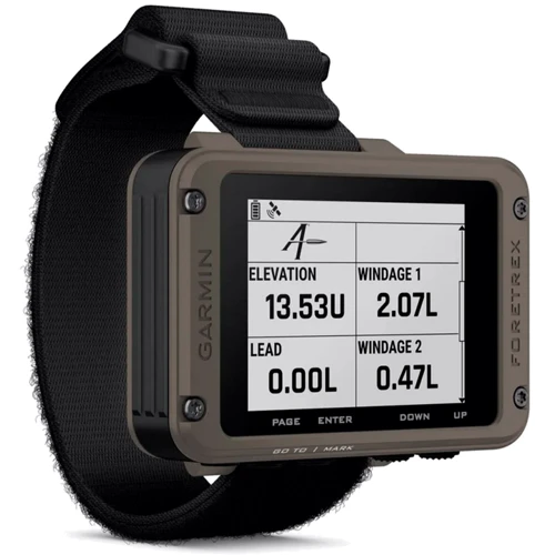 Garmin Foretrex 901 Ballistic Edition Wrist-mounted GPS Navigator with Strap (010-02760-00): Размер экрана 2.2”