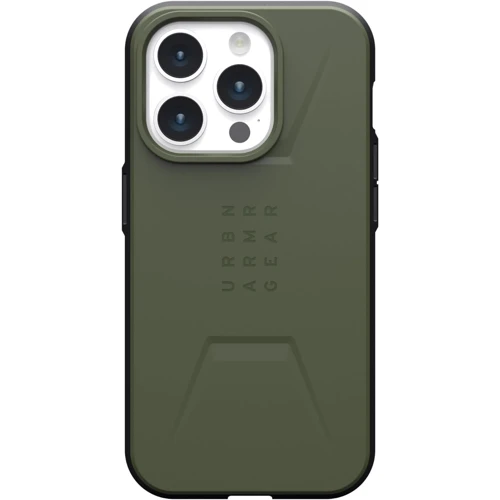 Чохол для iPhone Urban Armor Gear UAG Графічний Magsafe Olive Drab (114275117272) for iPhone 15 Pro: Матеріали поликарбонат и полиуретан