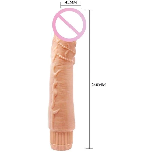 Вибратор реалистик BARBARA 9.5'' Dybbuk MULTI-SPEED VIBRATOR, BW-001071R