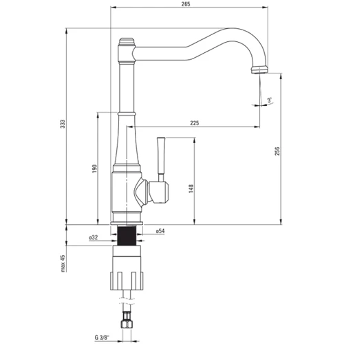 Смеситель для кухни Deante Tamizo BQT_D63M