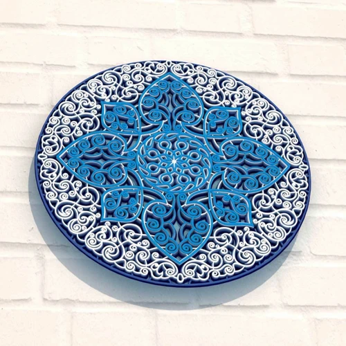 Дерев'яна картина-розмальовка Wortex Woods Мандала Рупнараян 2 30x30 (3DP30014)