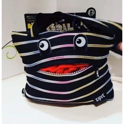 Сумка ZIPIT MONSTERS Black Rainbow Teeth черная (ZBDM-2) фото 4