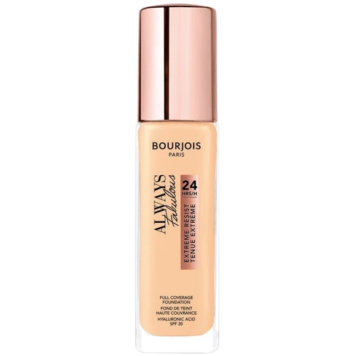 Bourjois Always Fabulous 24H Extreme Resist SPF20 №120 Light Lvory Тональна основа 30 ml: Ступінь захисту SPF 20