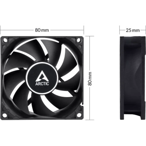 Кулер Arctic F8 TC Black (ACFAN00208A): Тип підшипника гидродинамический