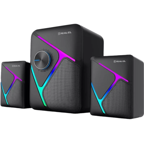 Акустична система REAL-EL M-320 Black: Формат акустики 2.1