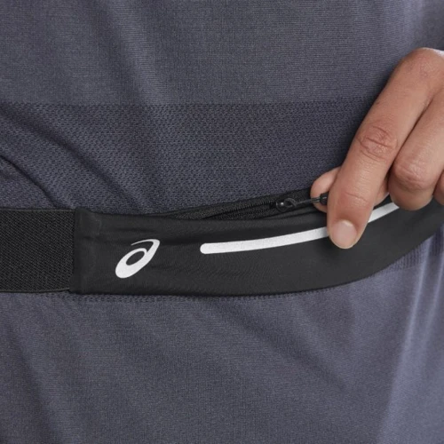 Поясная сумка Asics Waistpack черная (8718837143723): Фактура Тканая, Матовая