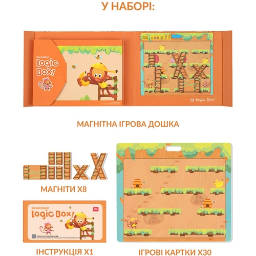 Настольная игра TOI магнитная головоломка Банановый остров 2041016