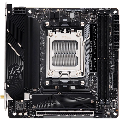 ASRock A620I LIGHTNING WIFI: Оперативная память 2 x DDR5 DIMM / Количество каналов 2 / 96 ГБ