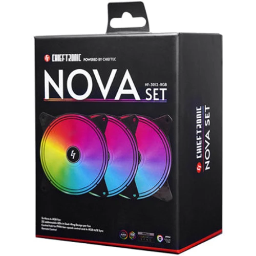 Кулер Chieftec Nova (NF-3012-RGB): Уровень шума, dB 24