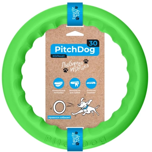 Кольцо для апортировки Collar PitchDog 30 см салатовый (62385)