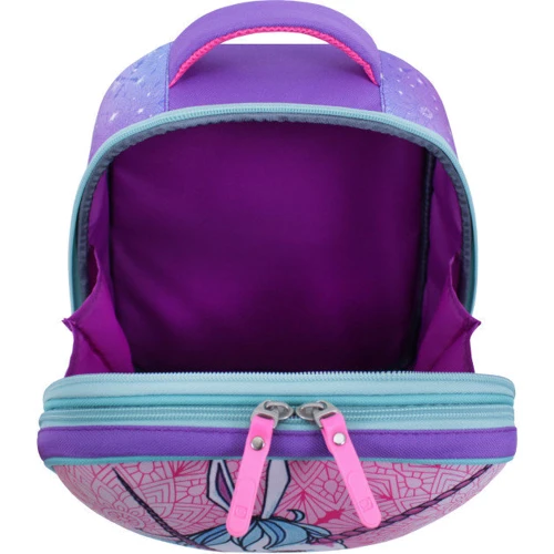 Рюкзак Bagland Turtle 17 л. фіолетовий 596 (0013466): Корпус рюкзака каркасний