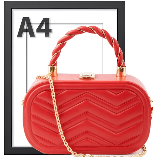 Женская сумка-сэтчел Valiria Fashion красная (ODA22830-1): Тип ручки Со съемным ремнем, Плечевой ремень, На цепочке, Короткая ручка