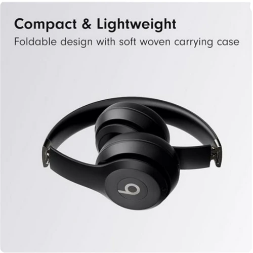 Наушники Beats by Dr. Dre Solo 4 Wireless Matte Black (MUW23): Тип крепления оголовные