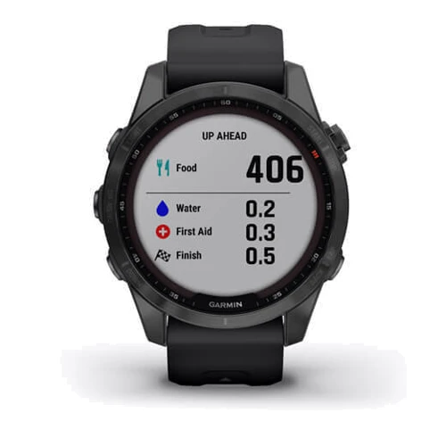 Смарт-часы Garmin Fenix 7S Sapphire Solar Carbon Grey DLC Titanium with Black Band (010-02539-25): Объем внутренней памяти 32 гб