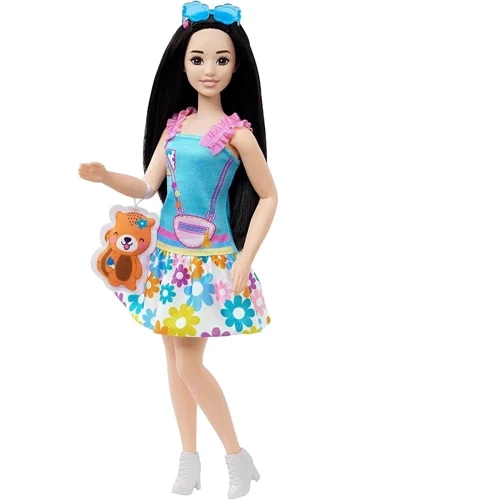 Лялька Barbie Моя перша Barbie брюнетка з білочкою 34 см (HLL22): Вік от 3 лет