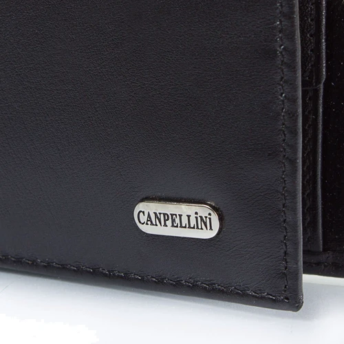 Мужское портмоне Canpellini черное (SHI1409-1): Формат кошелька Вертикальный