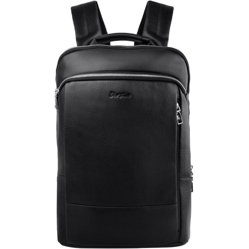 Мужской рюкзак Vito Torelli черный (VT-6475-black): Фактура Матовая, Зернистая