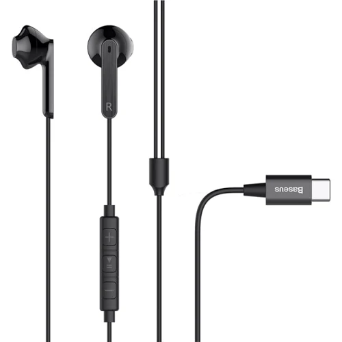 Наушники Baseus Encok Wire Earphone C16 Black (NGC16-01)