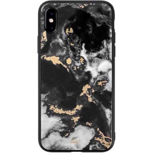 Чехол для iPhone LAUT Mineral Glass Black (LAUT_IP18-L_MG_MB) for iPhone XS Max: Цвет черный