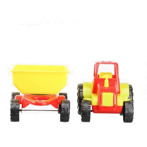 Трактор с прицепом Kinderway красно-желтый (KW-07-709)